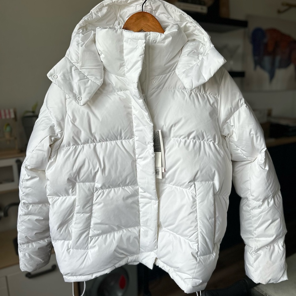 Lululemon White Puffer Jacket